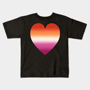 Lesbian Pride Heart Kids T-Shirt